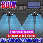 Солнечный светодиодный гаражный светильник Открытый сад подвесной светильник s светодиодная лампа на солнечных батареях Солнечная пластина лампа IP65 Водонепроницаемый двор Балконный светильник