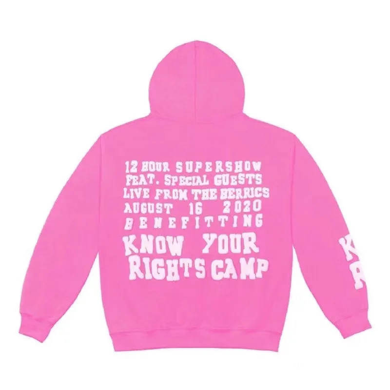 

Best Quality CPFM.XYZ FOR FROST Hoodie 3D foam printing Pullovers Hooded Pink Blue Kanye West Sweatshirts
