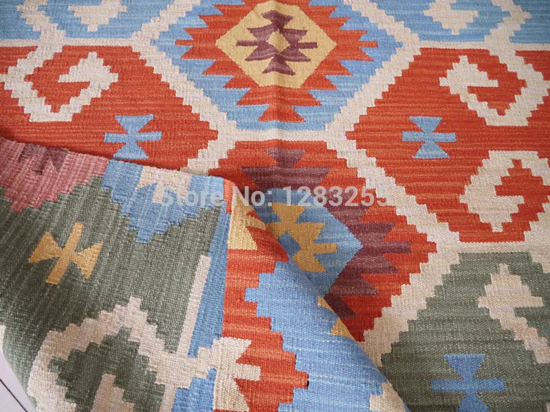 Турецкий напольный ковер винтажная решетка тонкая искусственная шерстяная