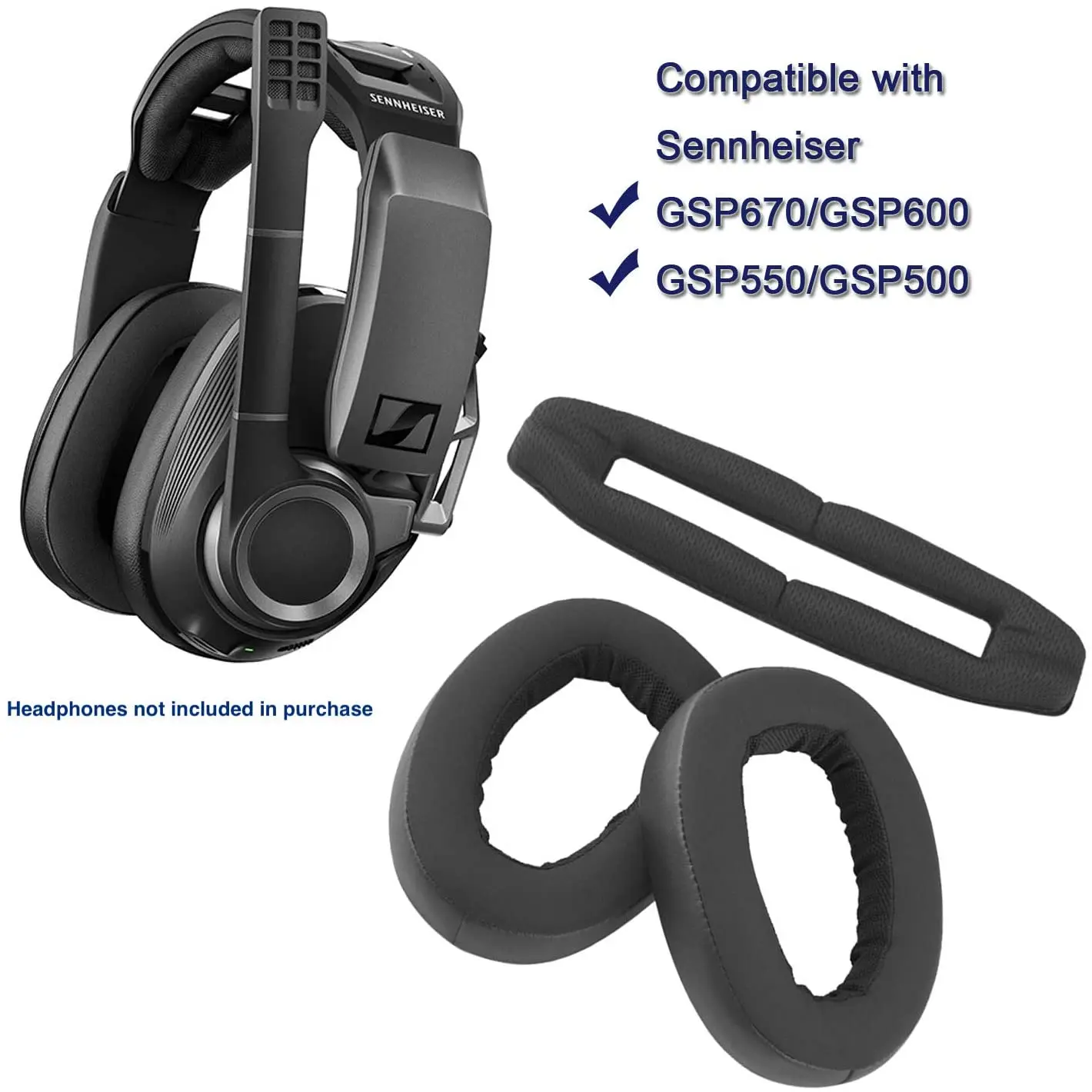 GSP 600 комфортные гибридные велюровые Сменные амбушюры для sennheixser 670 500