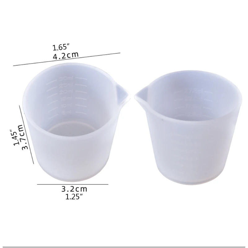 

30ML Silicone Measuring Cup Handmade DIY Jewelry Making Tools Measure Accessory