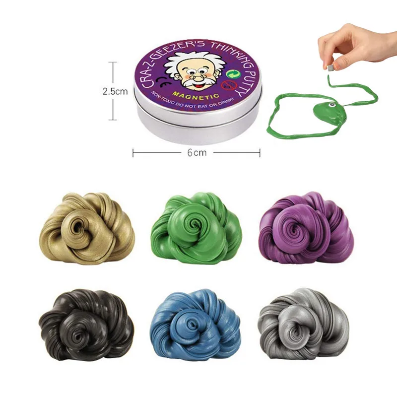 Волшебный Магнитный пластилин Детская цветная глина игрушка для взрослых