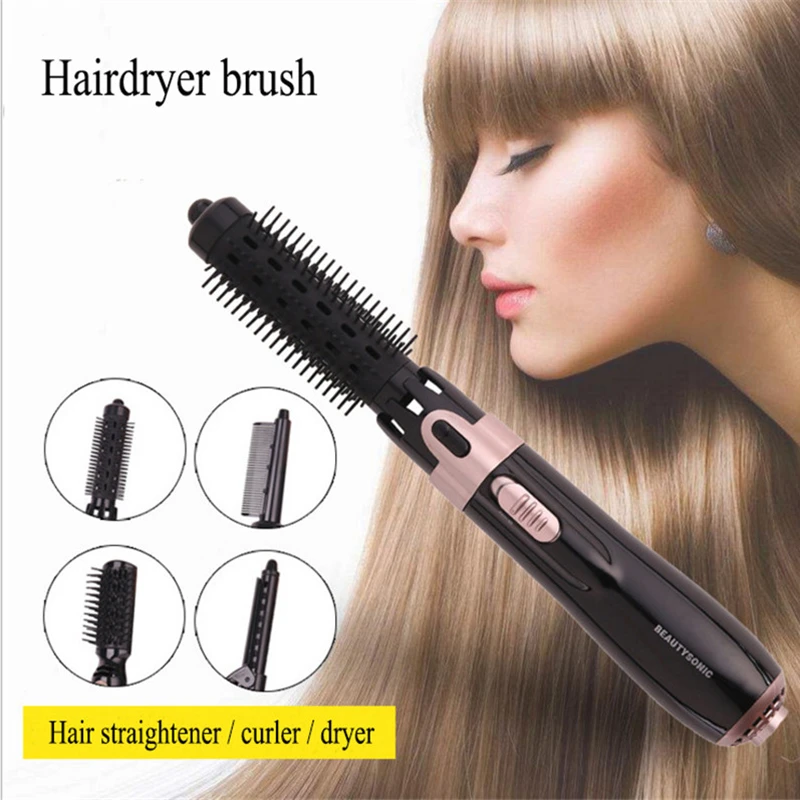 Professional Hair Dryer Machine 3 In 1 Multifunction Hair Styling Tool Hairdryer Brush Hair Curler Hair Straightener Hair Blower