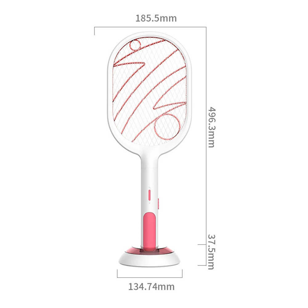 

Home Electric Mosquito Swatter Mosquito Killer Bug Zapper Racket USB 1200mAh Rechargeable Bug Zapper Mosquito Trap Swatter