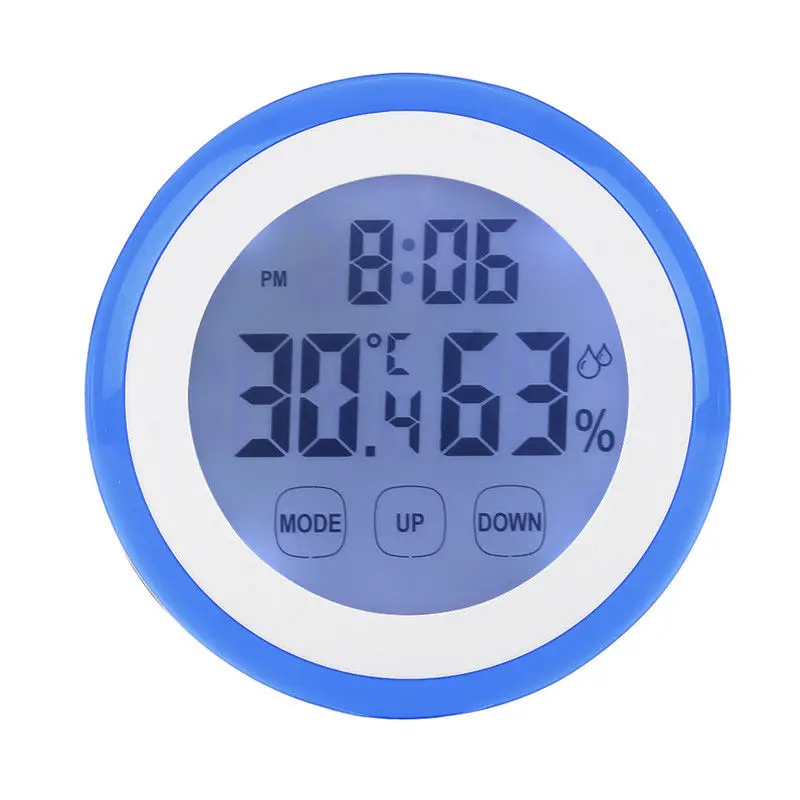 

Wall Digital Temperature Humidity ABS+Back magnet 90*90*26mm Time Clocks Backlight Function
