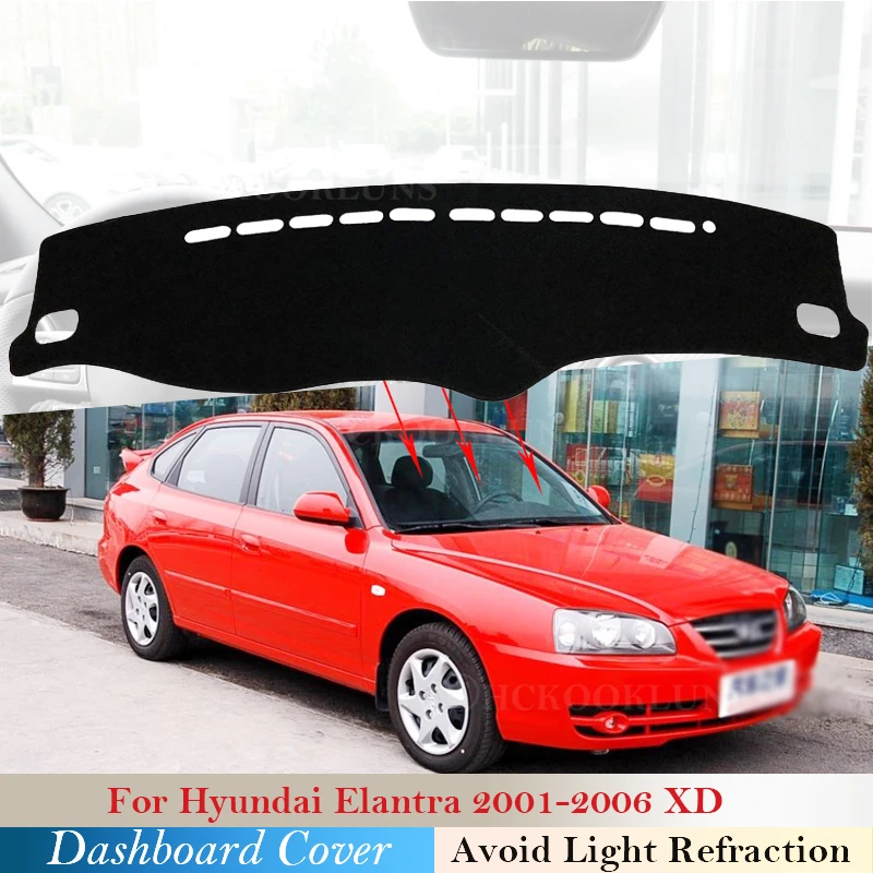 

Dashboard Cover Protective Pad for Hyundai Elantra 2001 2002 2003 2004 2005 2006 XD Car Accessories Dash Board Sunshade Carpet