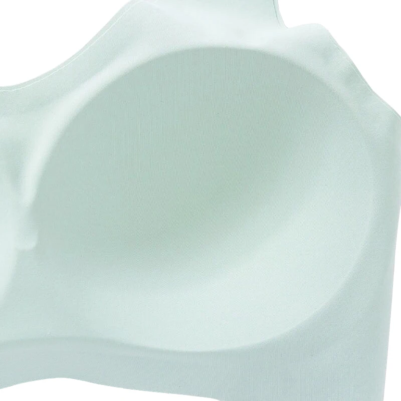 SofbeauForY Light Air Inner Cup Underwear Integrated Bra One Piece Seamless Bra Black Technology Non-sense Vest Women