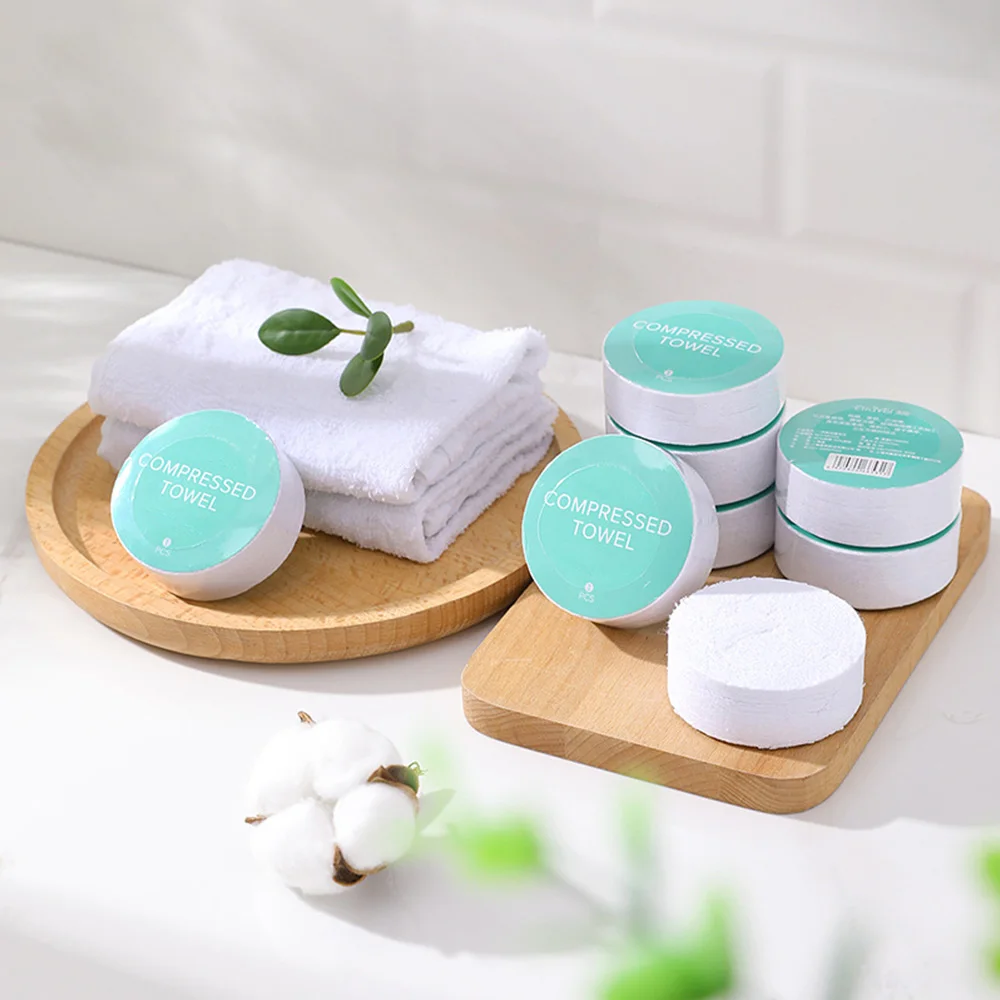 

5 Pcs Disposable Towels Cotton Safety Compressed Towels Tablet Capsules Tissue Wipes Paper Healthy Large Capacity Hotel Travel