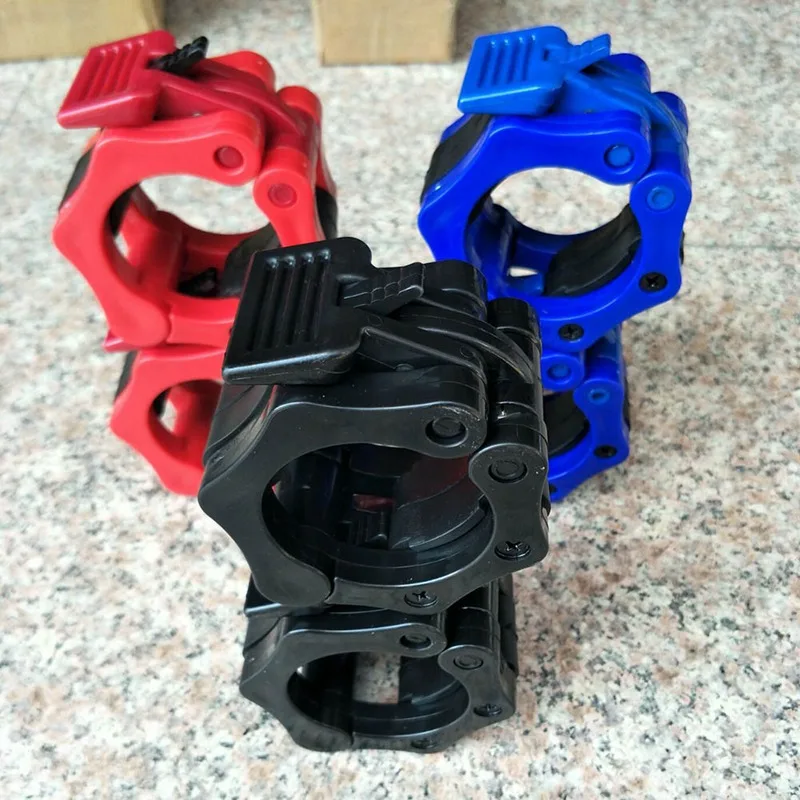 1 пара 50 мм Ошейники со шпинлоком зажим для гантели подъема веса штанга