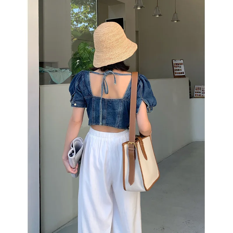 

Messenger bag cute side bag 2020 new fashion contrast color ladies shoulder bag simple and versatile canvas women bag wideband