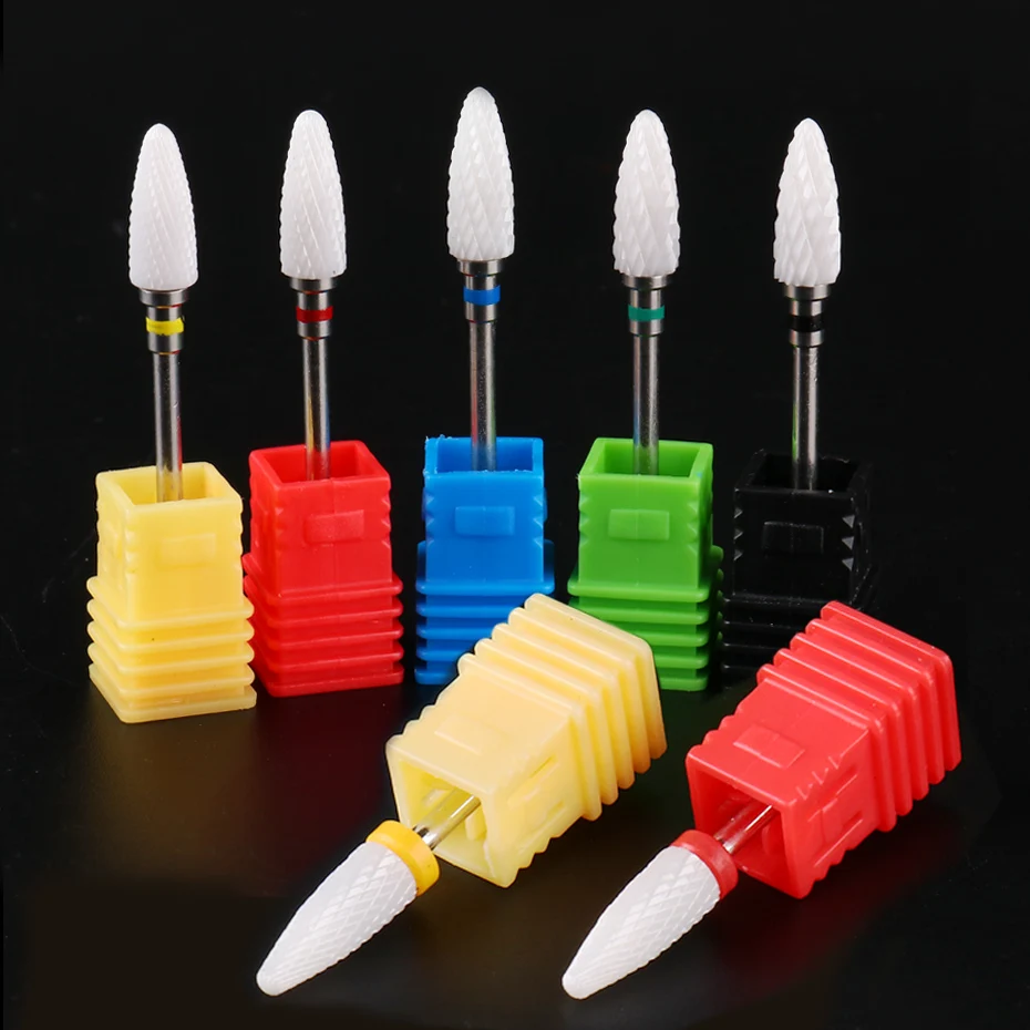 1 шт. электрическая фреза керамические сверла для ногтей маникюра и педикюра