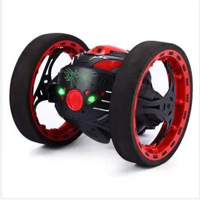 Red Мини Подарки отскок автомобиль PEG SJ88 2,4 ГГц RC отскок автомобиль с гибкими колесами вращение светодиодный светильник дистанционное управление робот автомобиль - Цвет: Red