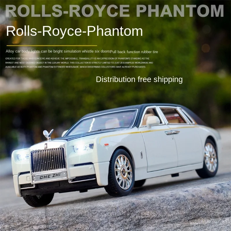 

1/24Simulation Rolls-Royce - PhantomAlloy Simulation Car Model Children's Acousto-optic Return Sports Car Toy Model Car Hot Toys