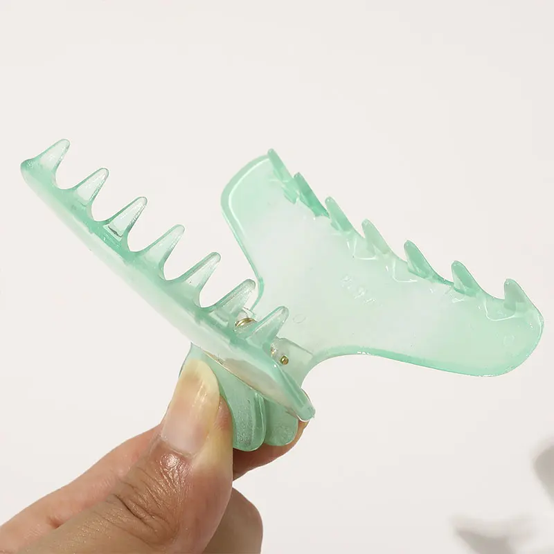 

Jelly Color Gradient Hair Clip Hair Claws Clamps Women Makeup Styling Tools Geometric Acetate Plastic Hairpins Hair Accessories
