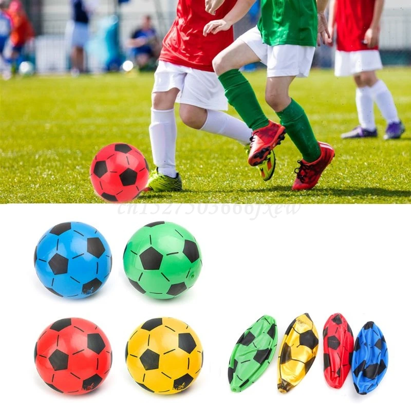 

OOTDTY Children Soccer Ball Kid Gift Training Inflatable Football 20cm Elastic Balls