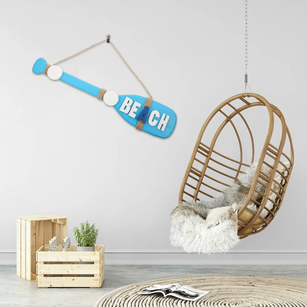 

1Pc Decorative Paddle Shaped Hanging Hook Stylish Wall-mounted Clothes Hanger