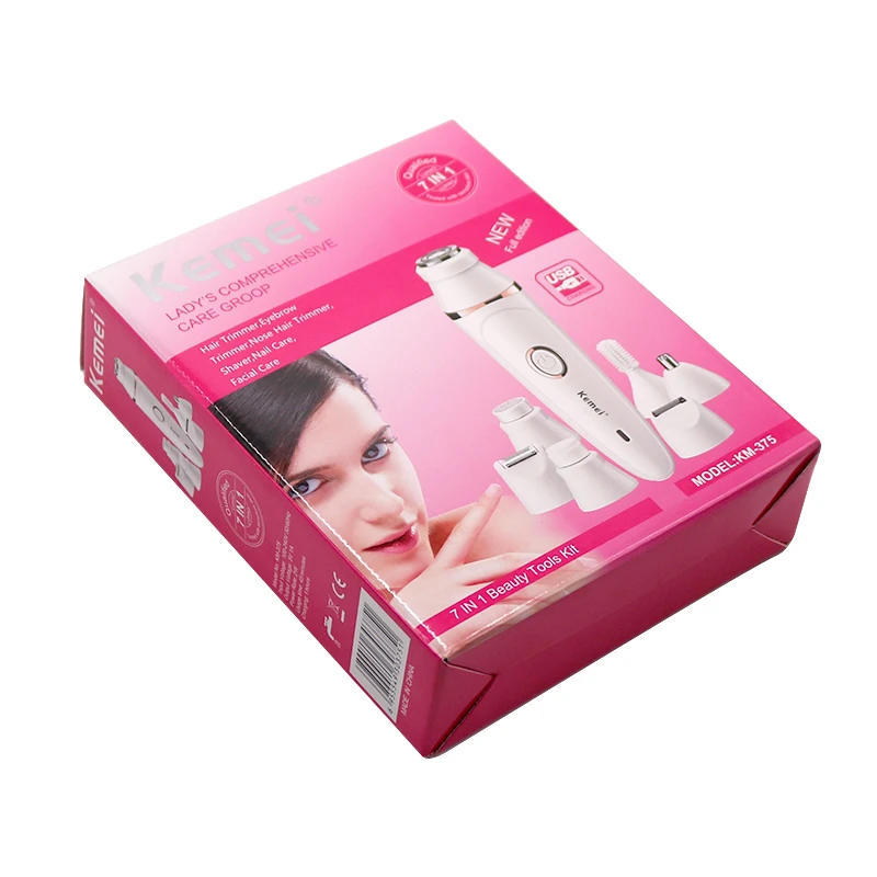 

7in1 women epilator electric female facial eyebrow leg depilatory facial hair remover bikini depilatory lady shaver rechargeable