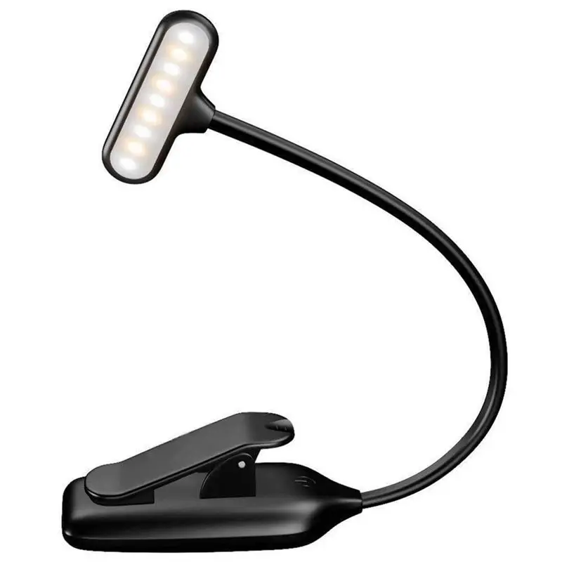 

Reading Light, Clip on Book Light with 3 Brightness Light & Stepless Adjusted 9 LEDs, TOUCH-CONTROL, Perfect for Kindle,Desk,Bed