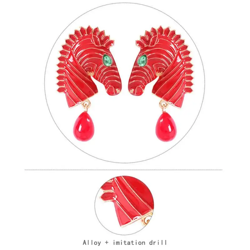 1 пара преувеличенных модных забавных трендовых креативных сережек с