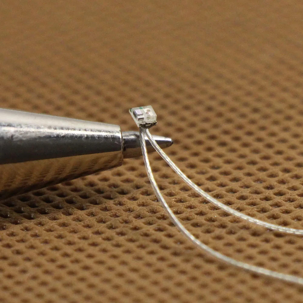 Evemodel 20 шт проблесковый предварительно припаянный micro litz проводник SMD светодиодная вспышка 0805 красочный TF0805RGB модель железной дороги строительный комплект