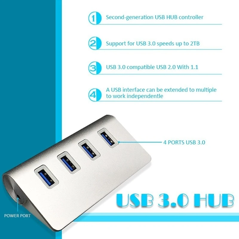 Usb-хаб Разветвитель USB 3 0 4 7 портов расширитель Hab аксессуары для ноутбуков ПК