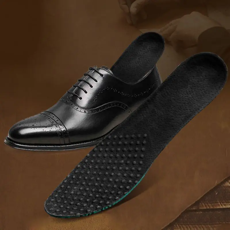 

Shoe Pad Faux Leather Cuttable Unisex Breathable Shock Proof Deodorant Insole Cushion Ultra Thin Pads M3GE