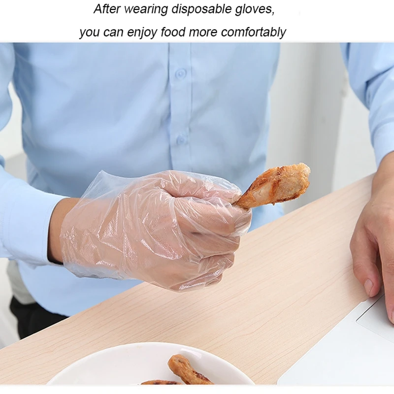 

1000/2000pcs Plastic Disposable Gloves For Restaurant Kitchen BBQ Eco-friendly Food Gloves Fruit Vegetable One-off Gloves