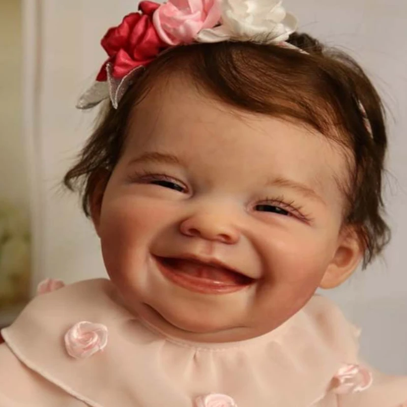 

NPK Doll kits 19inch bebe reborn girl doll kit Autumn full soft silicone vinyl lifelike reborn baby prototype unfinished