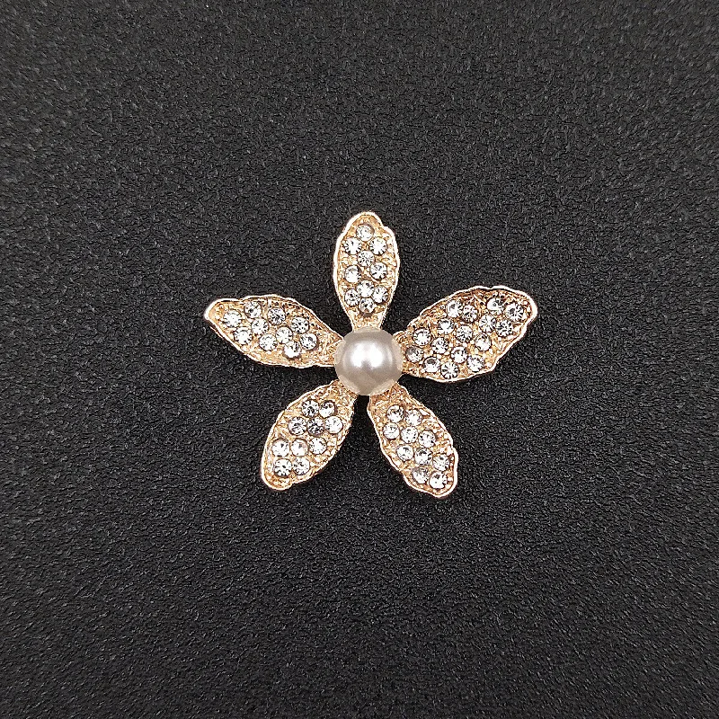 

Стразы из металлического сплава с имитацией жемчуга и цветами, аксессуары «сделай сам» для изготовления украшений, 10 шт., 34x38,5 мм