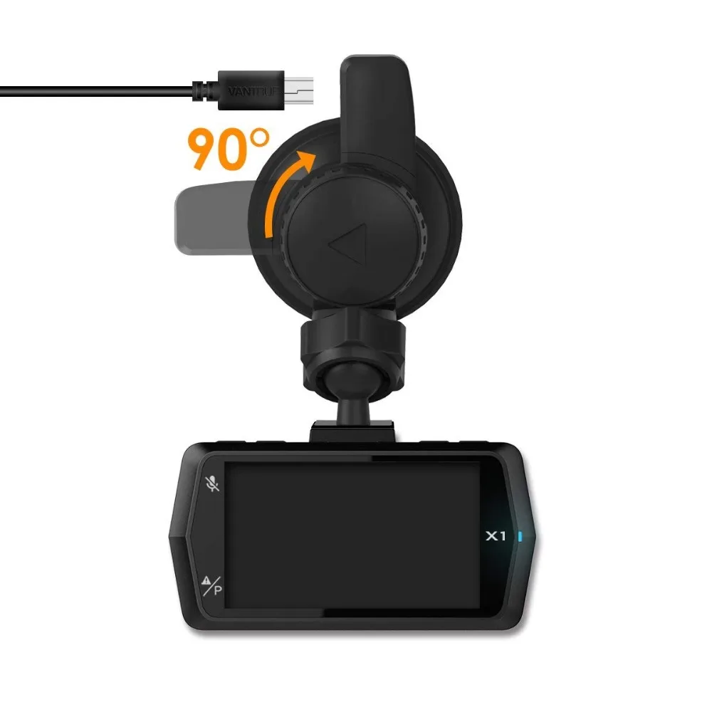 Vantrue Mini USB порт Автомобильный держатель на присоске для лобового стекла X1 / PRO X2 X4 R2