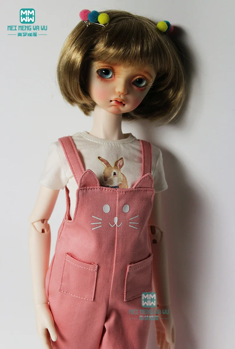 Одежда для куклы подходит 1/4 BJD MSD драгоценный камень XAGADOLL модная футболка розовые