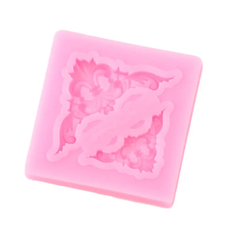 Силиконовая форма сделай сам для украшения торта винтажная рельефная угловая