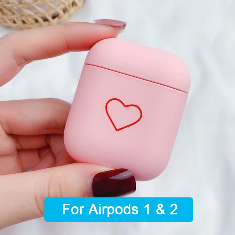pink heart YBD роскошный чехол с мраморным рисунком для AirPods цвета чехол для Apple Airpods Air Pods чехол Coque Funda для Airpod аксессуары - Цвет: pink heart