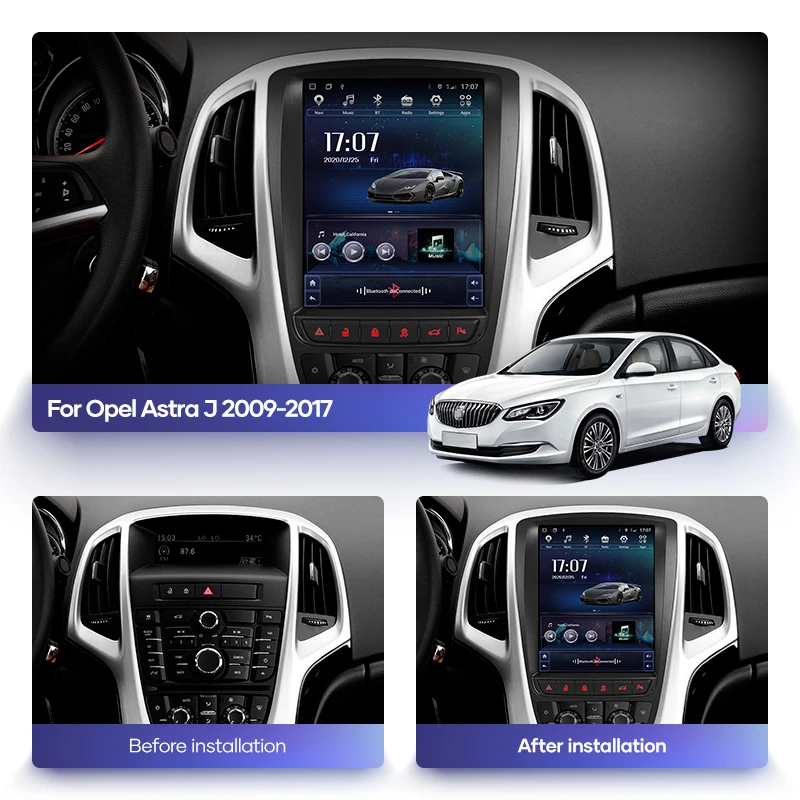Автомагнитола для Opel Astra J Vauxhall Buick Verano 12 0-2015 Android 2009 мультимедийный видеоплеер 2Din 4G - Фото №1