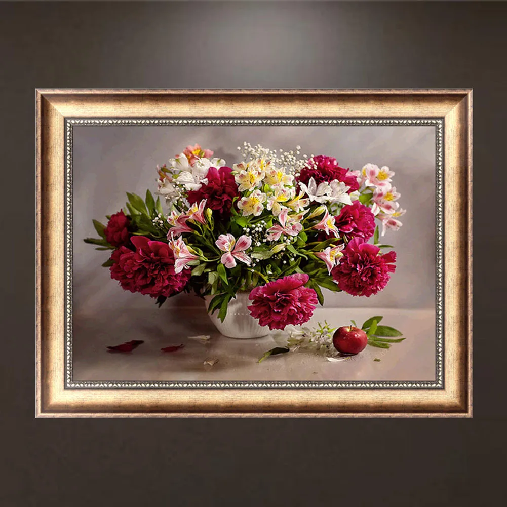 

Carnations 5D Diamond Embroidery DIY Painting Cross Stitch Home Decor 87HB