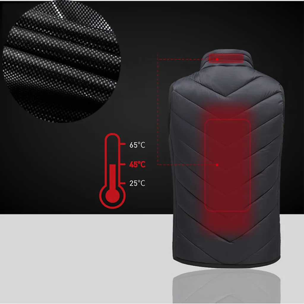 Теплый жилет для детей с зарядкой от Usb из углеродного волокна моющийся зимний