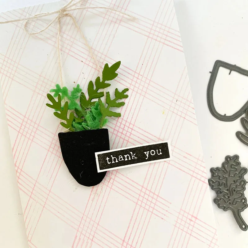 

JC Potted Plants Metal Cutting Dies Stencil for Scrapbooking Craft Mold Handmade Template Model Punch Blade DIY Dies Cut Decor