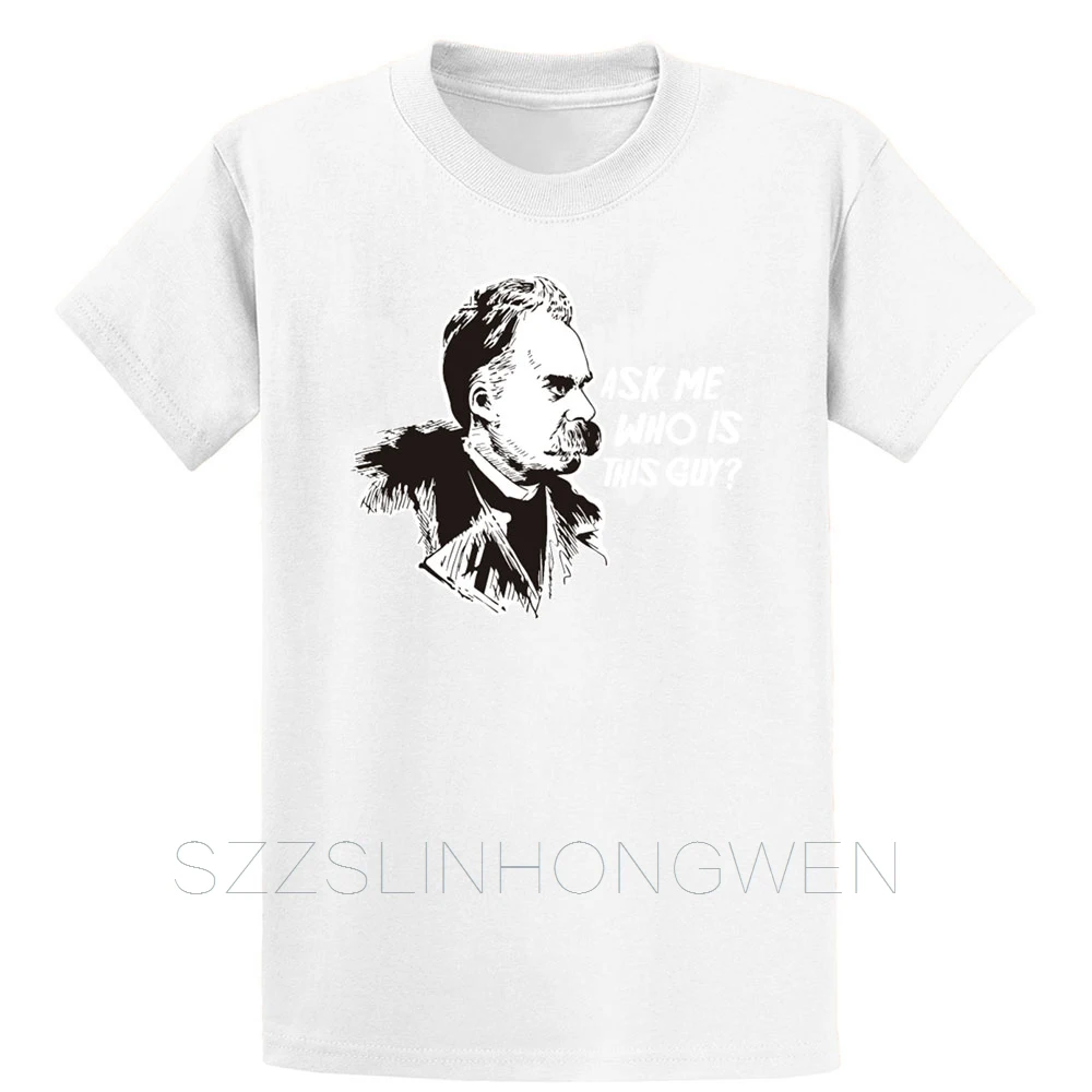 Nietzsche_Philosophy философ Thinker футболка более Размеры S-5XL Новинка Демисезонный с