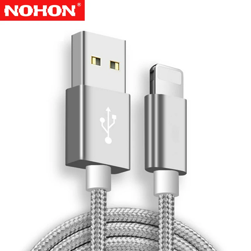 USB кабель в нейлоновой оплетке для быстрой зарядки и передачи данных iPhone X XR XS 11 Pro