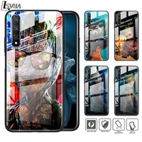 marvel avengers super hero groot for huawei honor 30 20 10 9x 8x lite pro plus tempered glass shell phone case cover