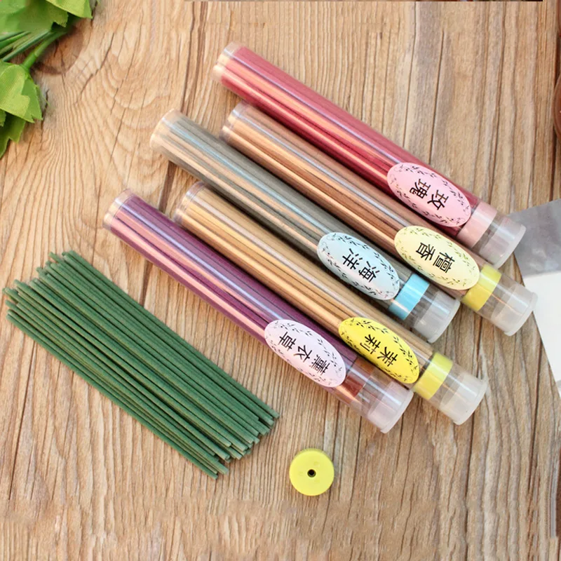 

50 Sticks Incense Burner Natural Aroma Clean Air Indoor Spices Sandalwood Rose tower Incense burners Air Freshener Aromatherapy