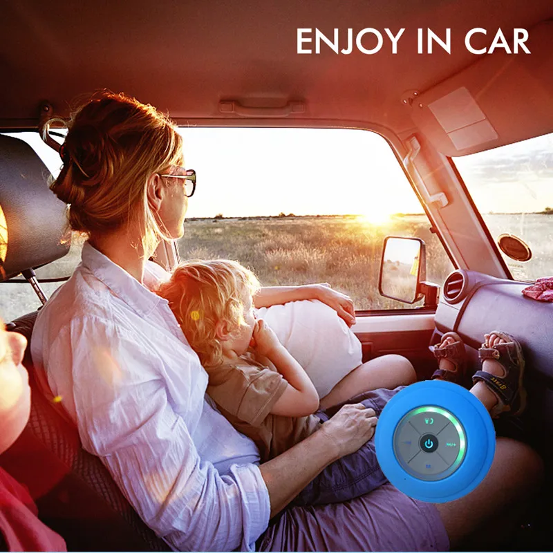 

Mini speaker led q9 con bluetooth for ba o shower inal mbrico hands free m sica blue tooth speaker subwoofer stereo speaker