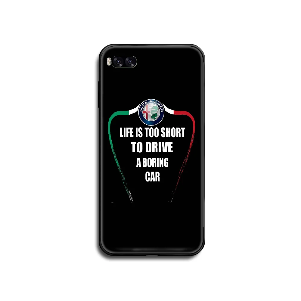 

Alfa romeo giulietta Italy Car Phone case cover hull For Xiaomi Redmi Mi Note 3 5 6 8 9 A1 2 Max3 Mix2 X SE Lite Pro black Etui