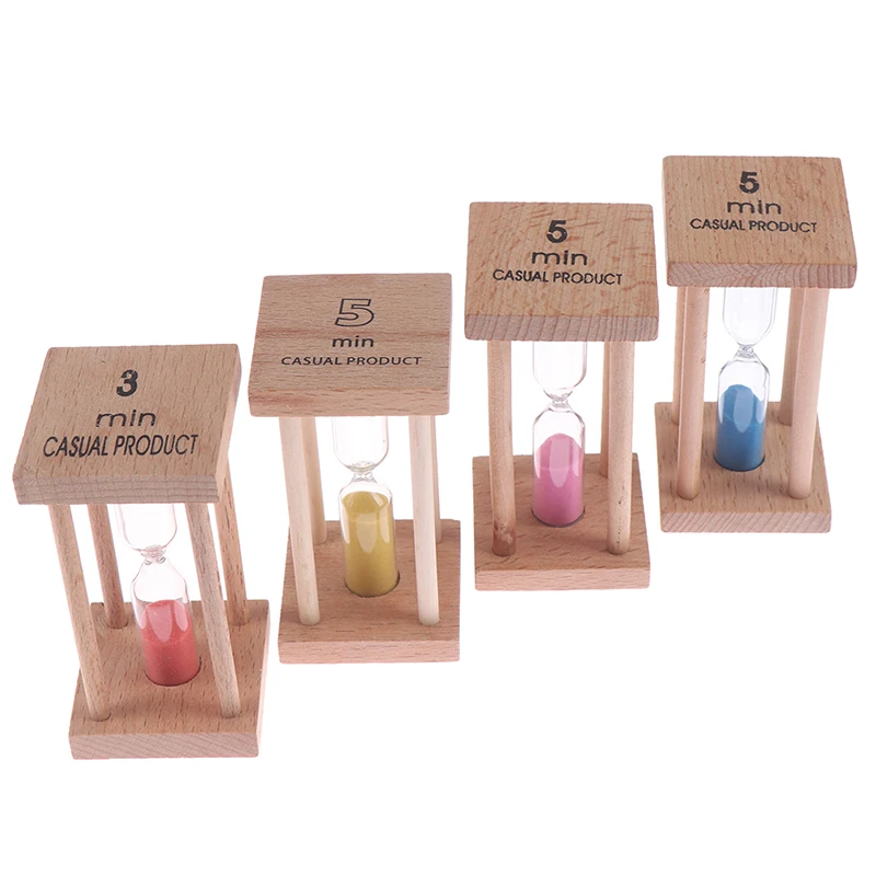 

Wooden Home Decoration Desktop Sand Clock Timers Sand Sandglass Hourglass Timer Clock Home Decor Gift Kitchen1/3/5Min