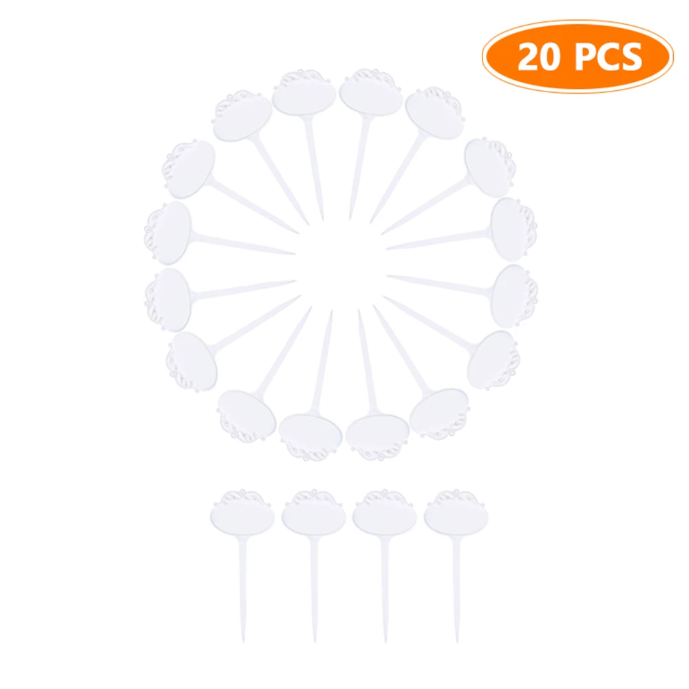 

Милые водонепроницаемые ярлыки для садовых растений для использования в помещении и на улице, 20 шт. Т-образных ярлыков для растений в горшка...