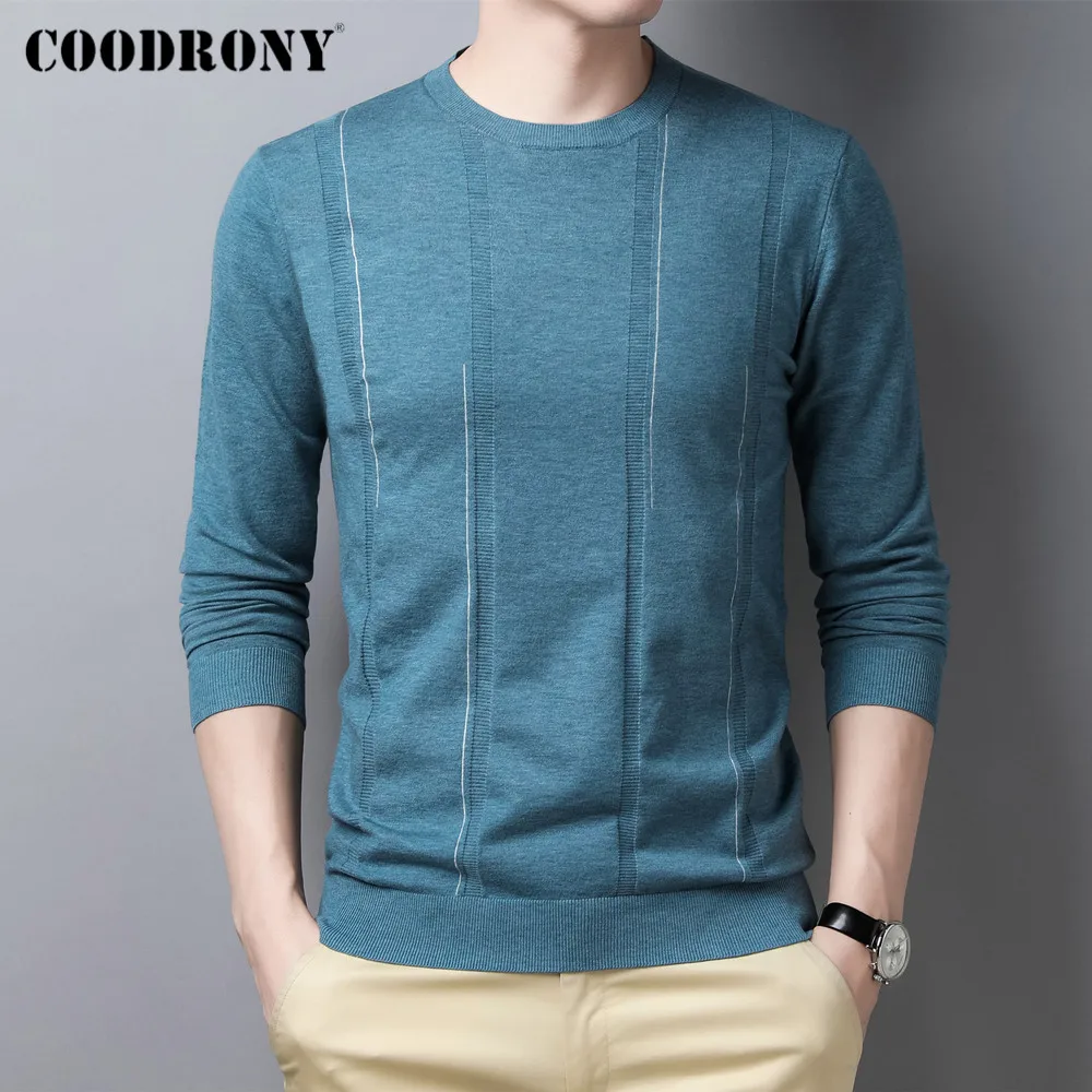 

COODRONY Brand Soft Warm Sweater Pullover Men Clothing Casual O-Neck Pull Homme Autumn Winter Knitwear Jumper Shirt Jersey C1396