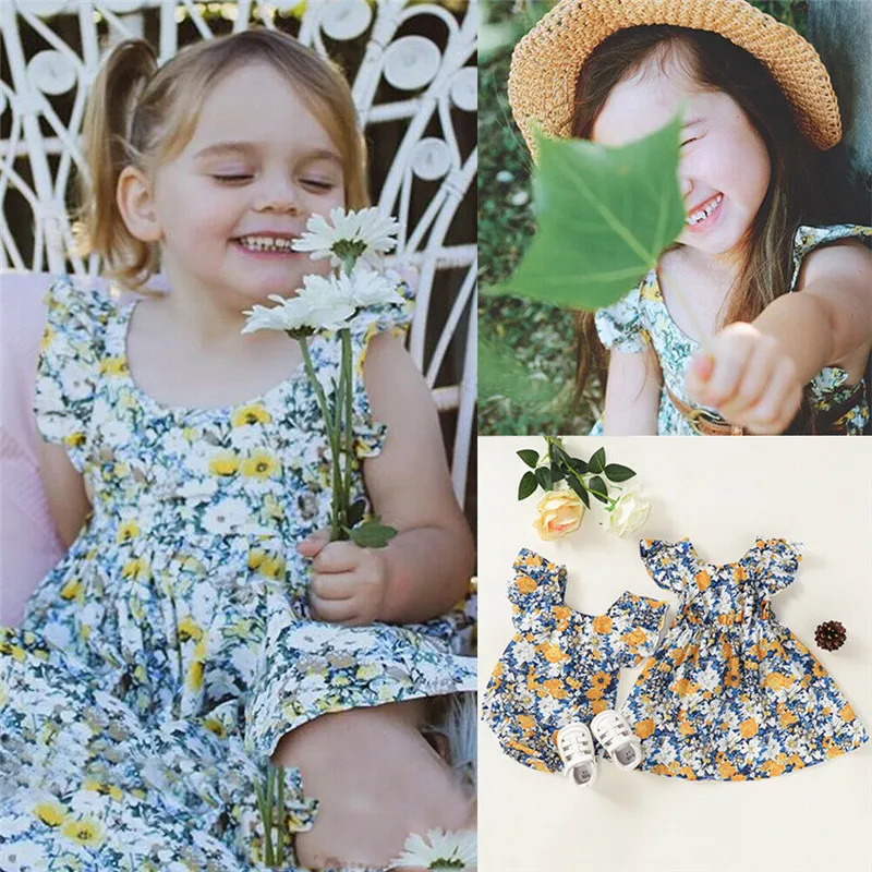 Бесплатная доставка Одинаковая одежда для новорожденных девочек Платья с