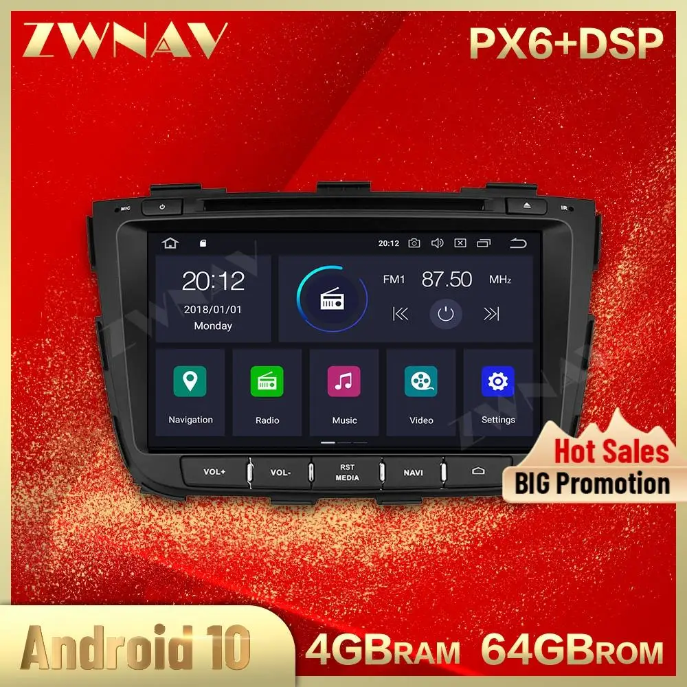 PX6 4 + 64G Android IPS экран Автомобильный мультимедийный плеер для KIA SORENTO 2012 2013 2014 2015