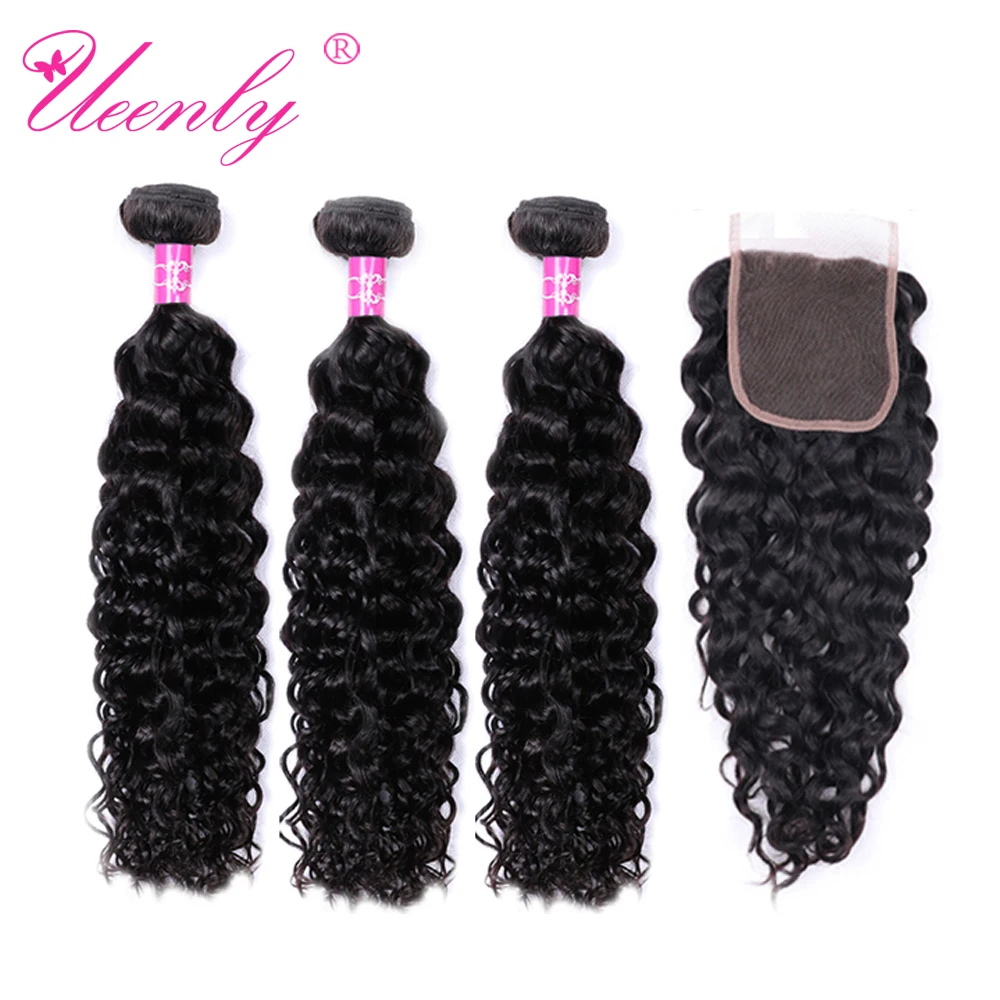Волнипряди UEENLY с застежкой человеческие волосы Remy пряди перуанпряди волос