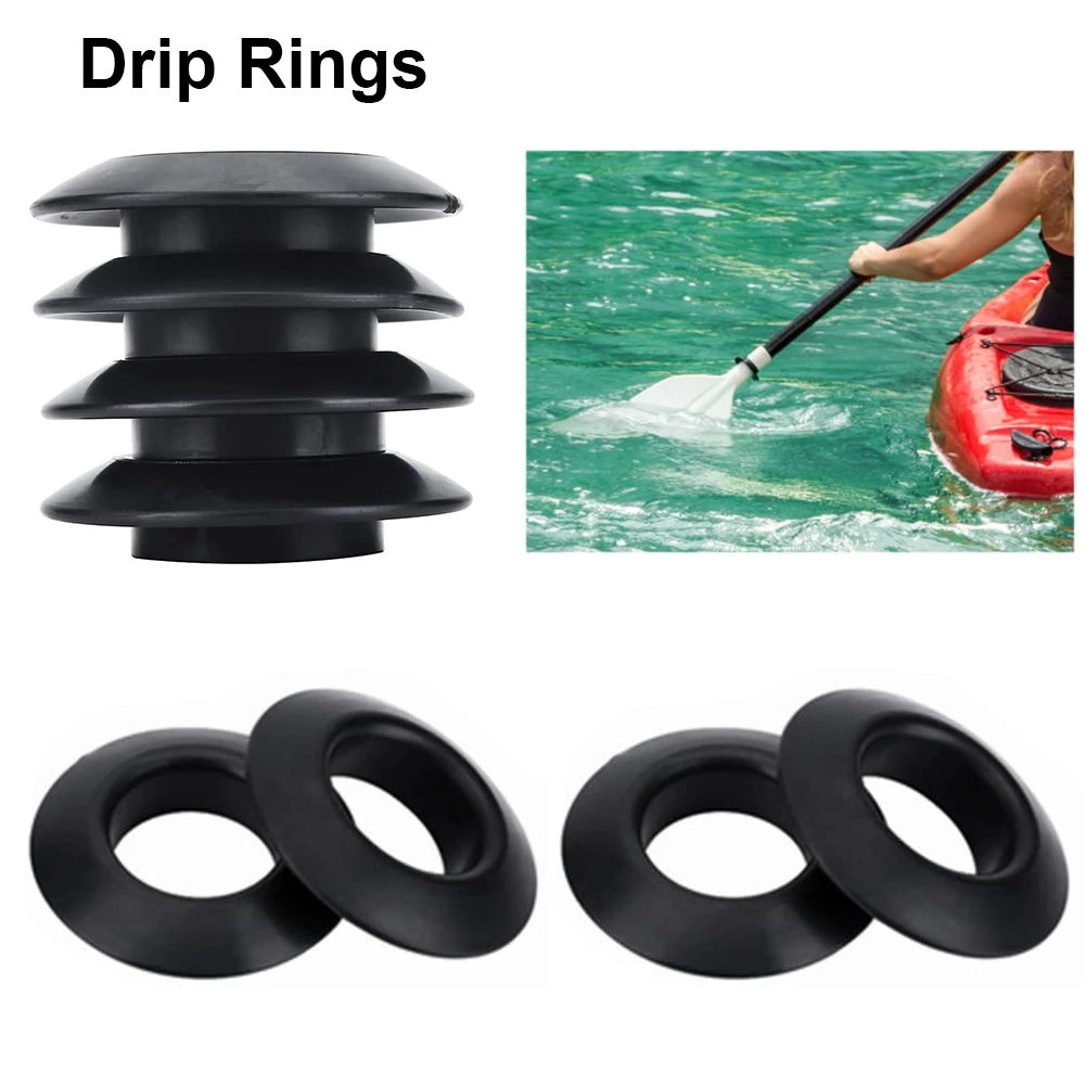 

4PCS Universal Kayak Paddle Drip Rings for Kayak Canoe Rafting Paddles Shaft
